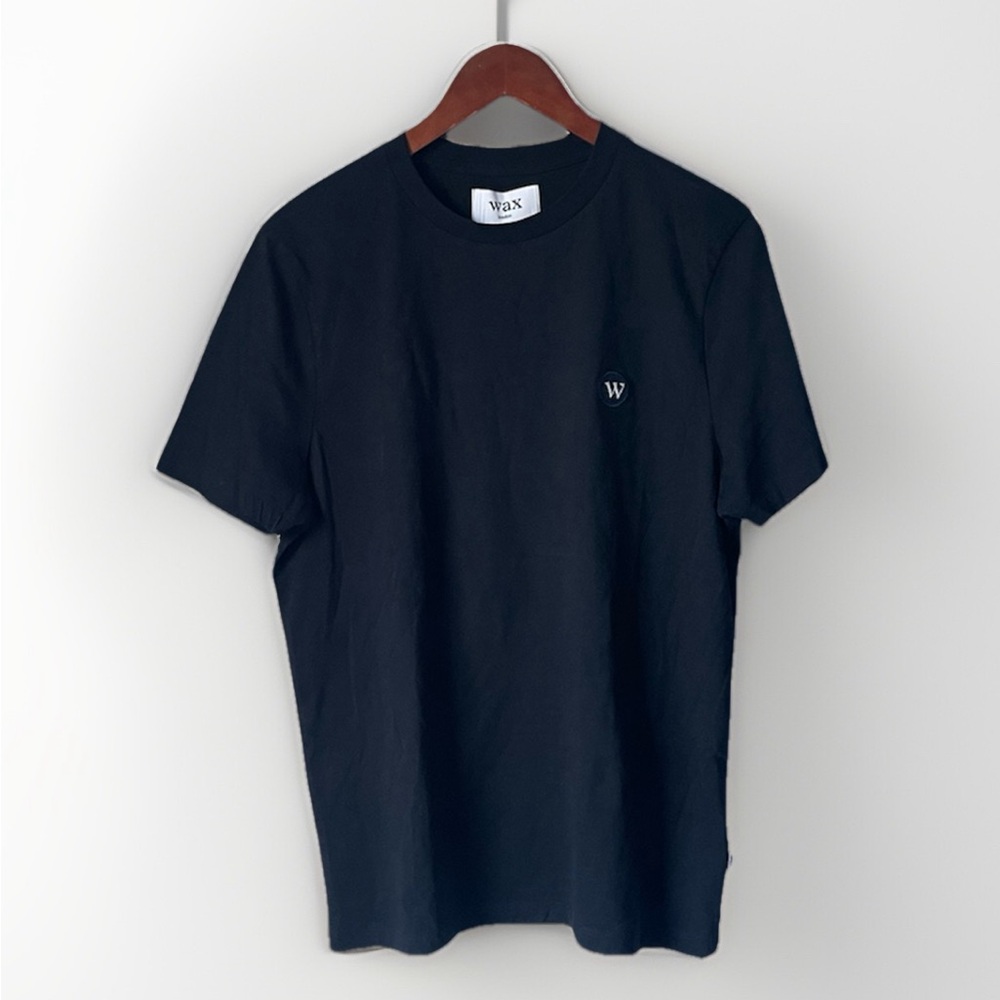 Wax London Black Textured Cotton T-Shirt - Size Small - Brand New Never Worn